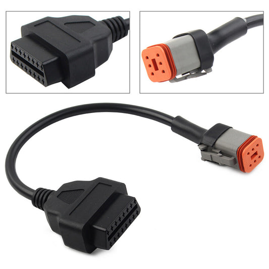 6Pin to OBD2 16Pin Diagnostic Scanner Adapter Cable Fit for Harley Davidson ne