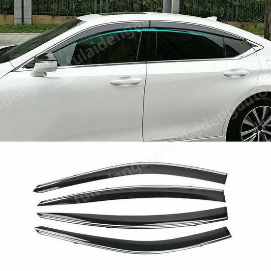 for Lexus ES350/300h 2019-2023 Window Visors Sun Rain Guard Deflectors W/Chrome