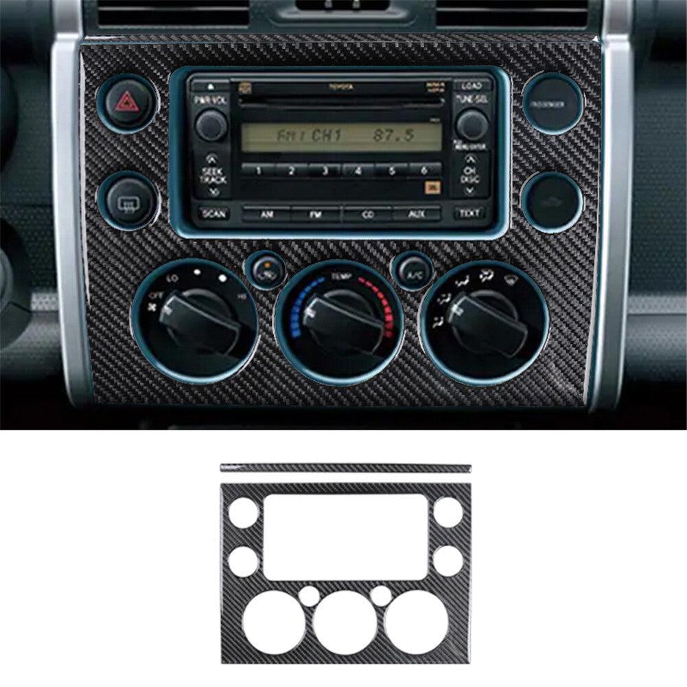 2X Carbon Fiber Speedometer Outer Frame Cover Trim for Chrysler 200 2011-2014 v