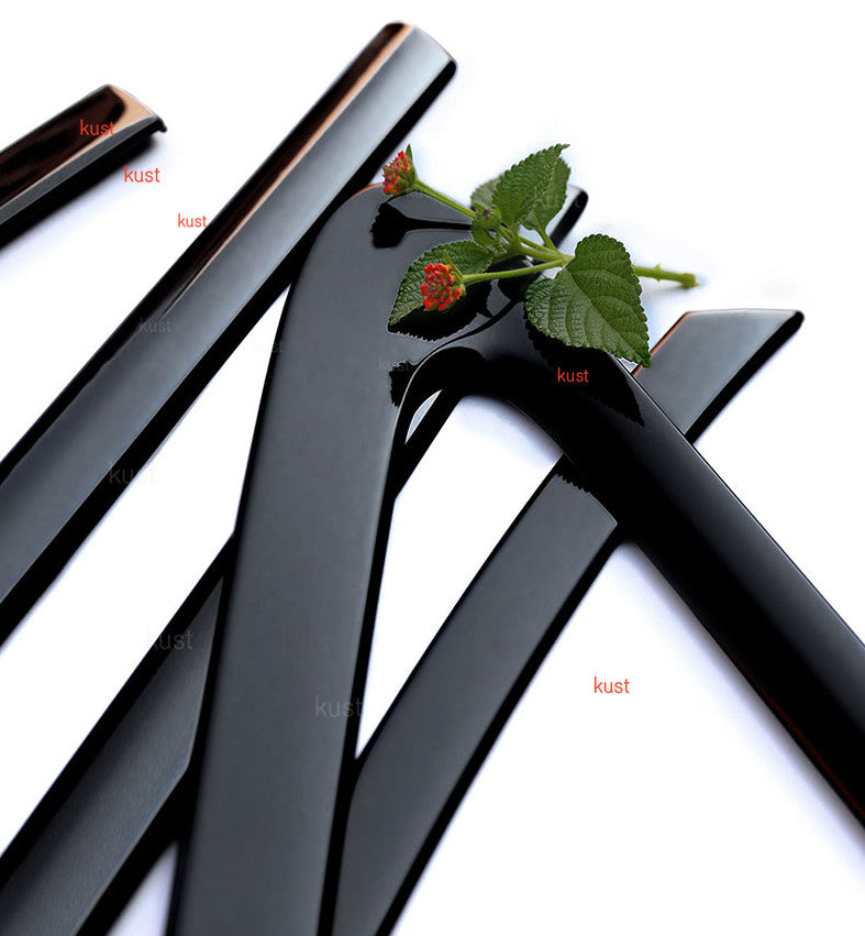 For 2013-2018 for AUDI A7 S7 Black Window Molding Strips Trim Stainless 1SET 10PCS n