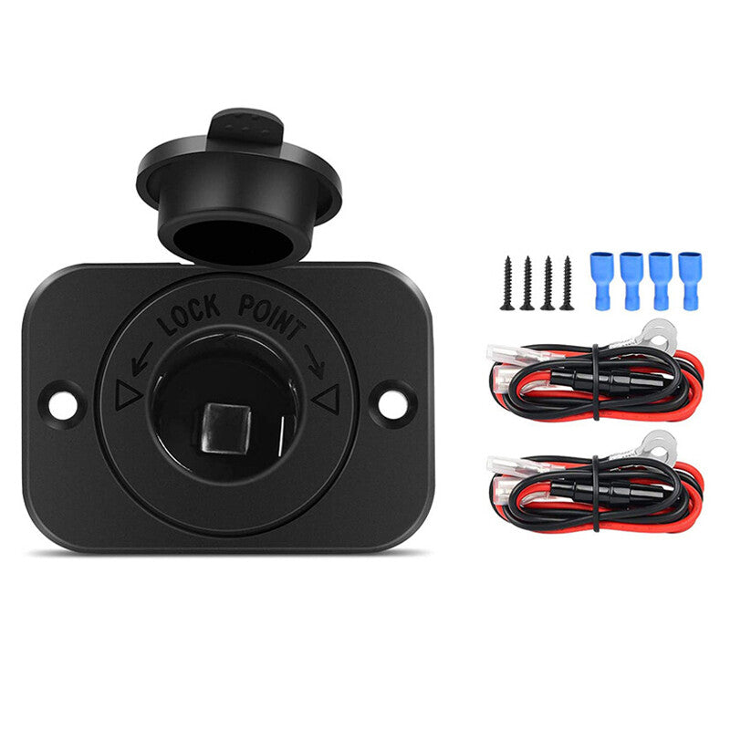 2-Pack Waterproof Yacht, RV, Car Cigarette Lighter Socket Charger Power Adapter Plug n