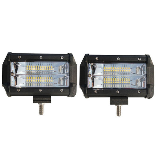 2Pcs 5 Inch 72W LED Work Light Bar Flood Car Pods Fog Driving Lamp Waterproof