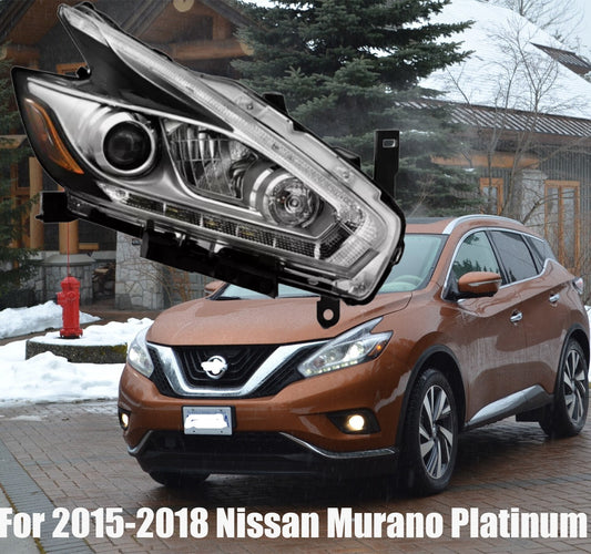 LED Projector Headlight Headlamp Passenger For 2015-2018 Murano Platinum n