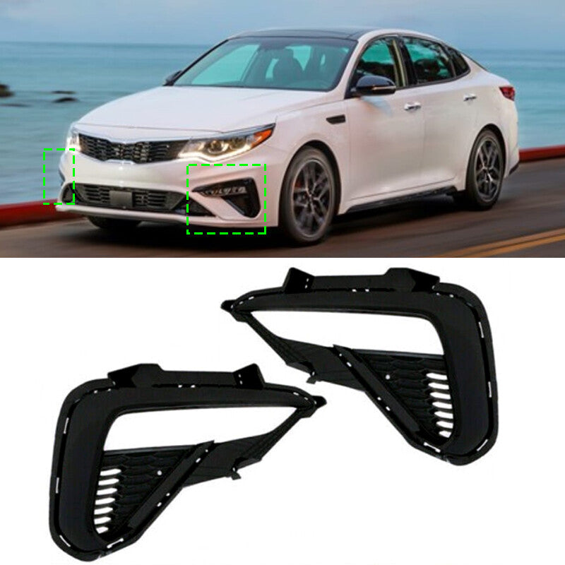 1 Pair Front Bumper Fog Lamp Cover Bezel Trim for KIA OPTIMA 2019 2020