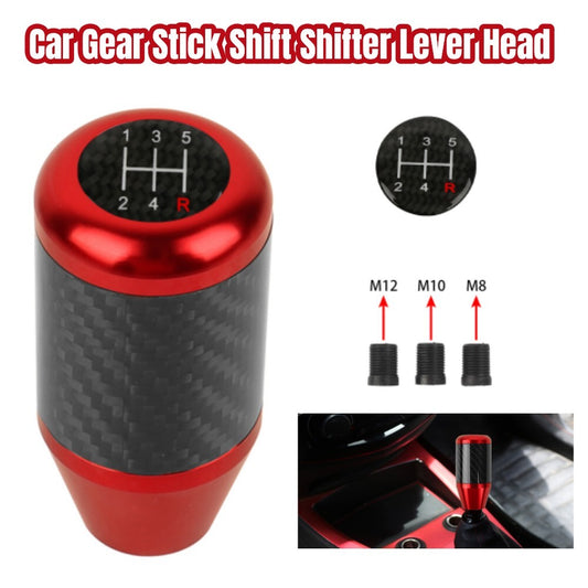 Universal carbon aluminum automotive and truck gear shift lever head kit - n