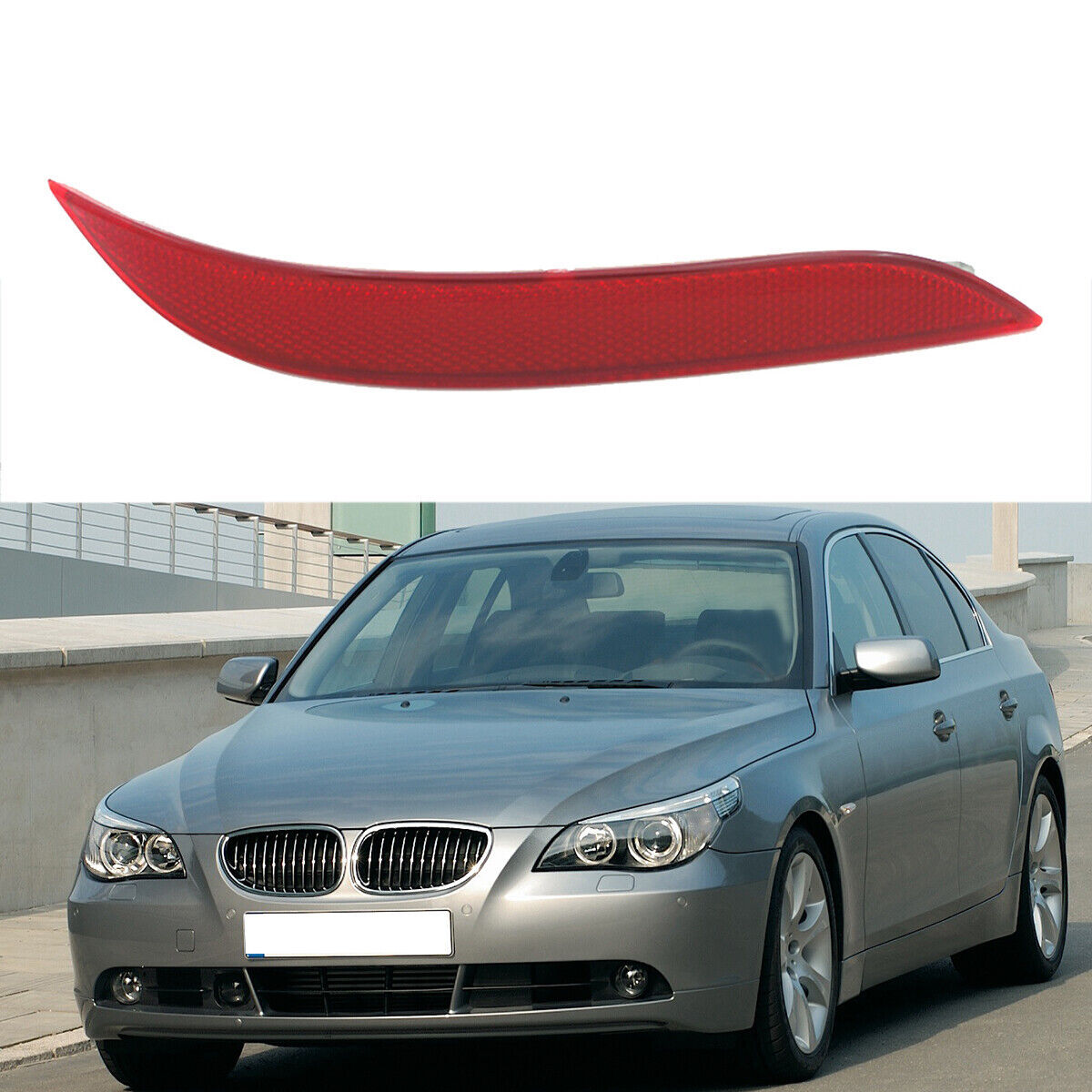 Right 63146915040 Rear Reflector Reflex Light Fit for BMW 5-Series E60 2003-2007 Q