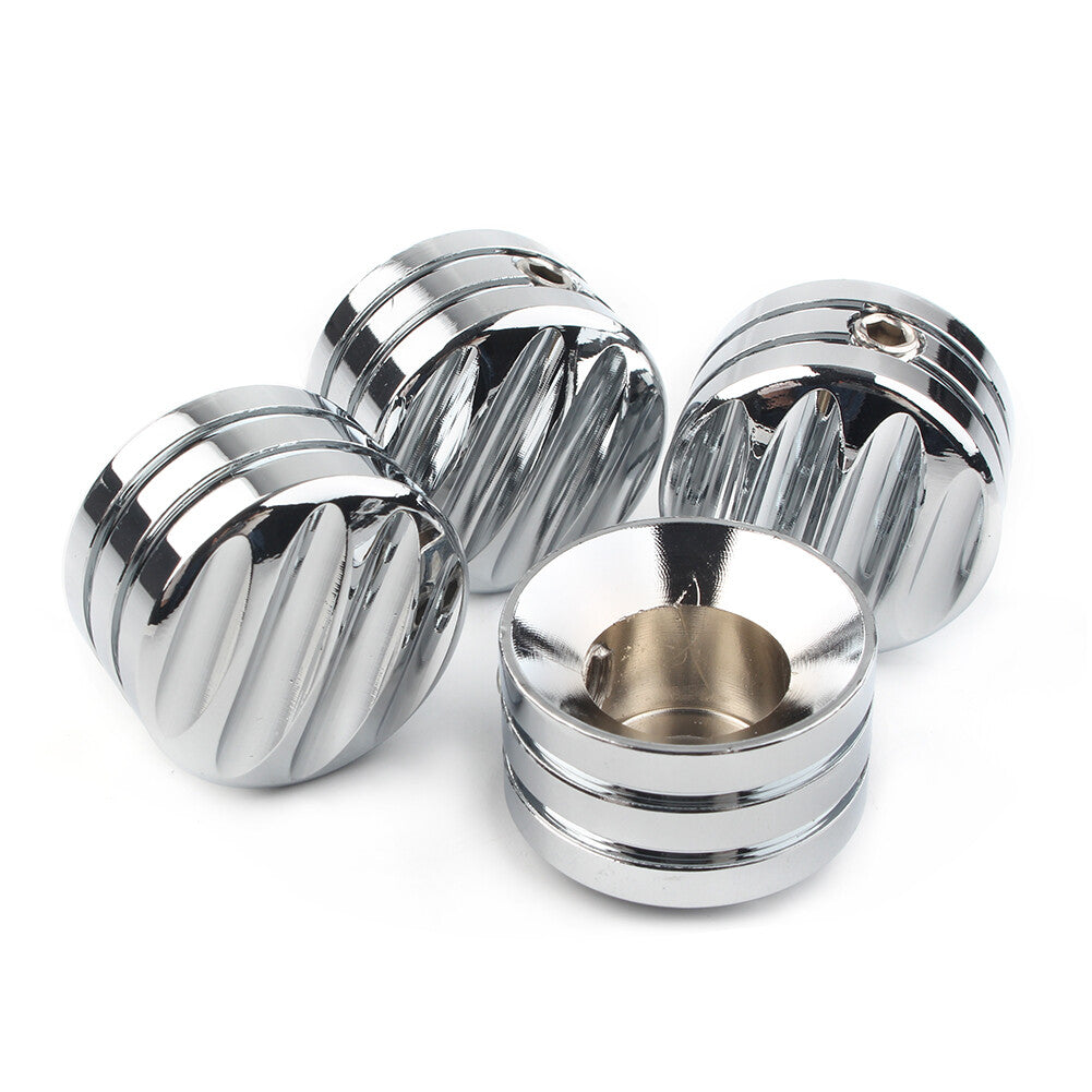 4pcs Chrome Head Bolt Cover Cap for Harley Twin Cam 1999-Later Evo 1985-1999