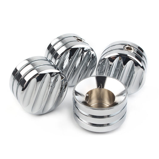 4pcs Chrome Head Bolt Cover Cap for Harley Twin Cam 1999-Later Evo 1985-1999