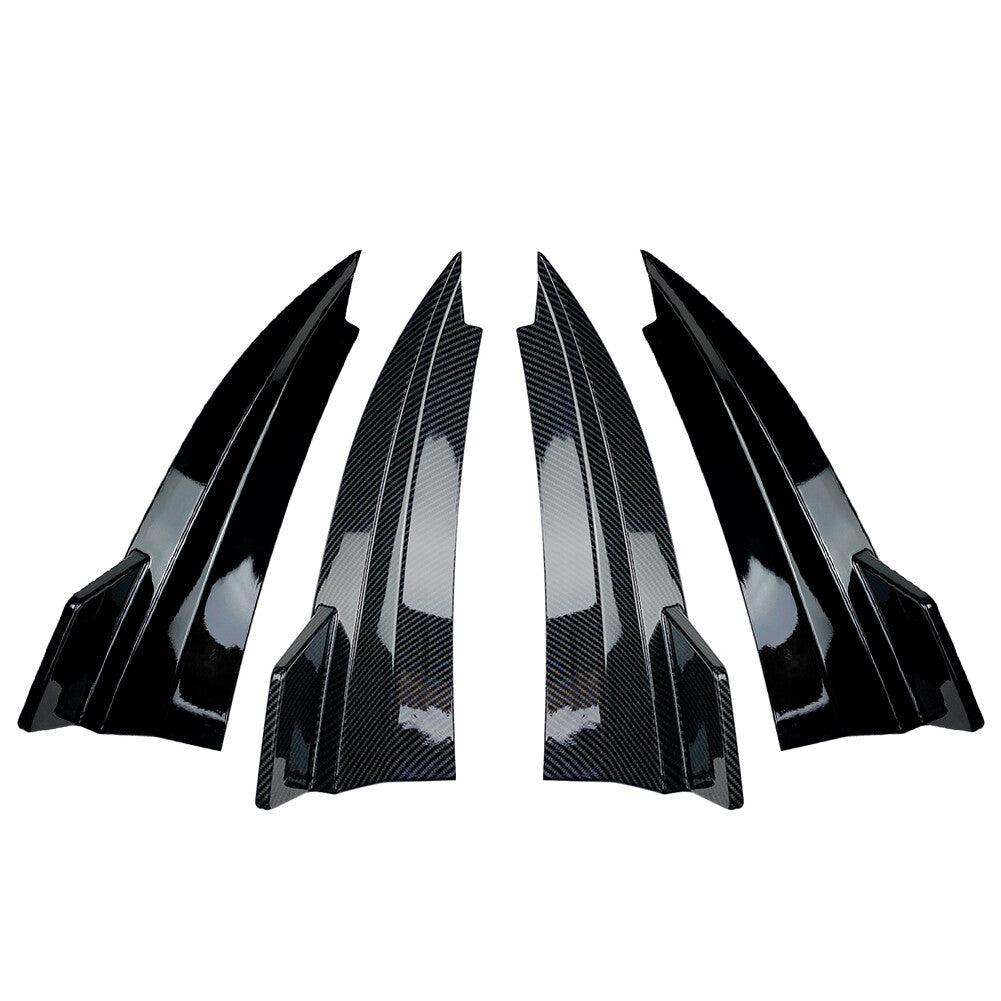 Rear Bumper Canard Splitter Side Vent Kit For 2015-2021 for Benz C-Class W205 Coupe
