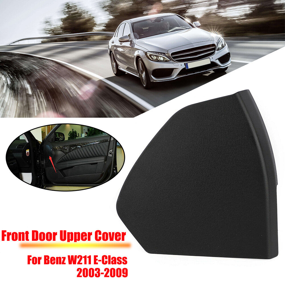 Front left drive door hood trim for Mercedes W211 E-Class 2003-09 Black