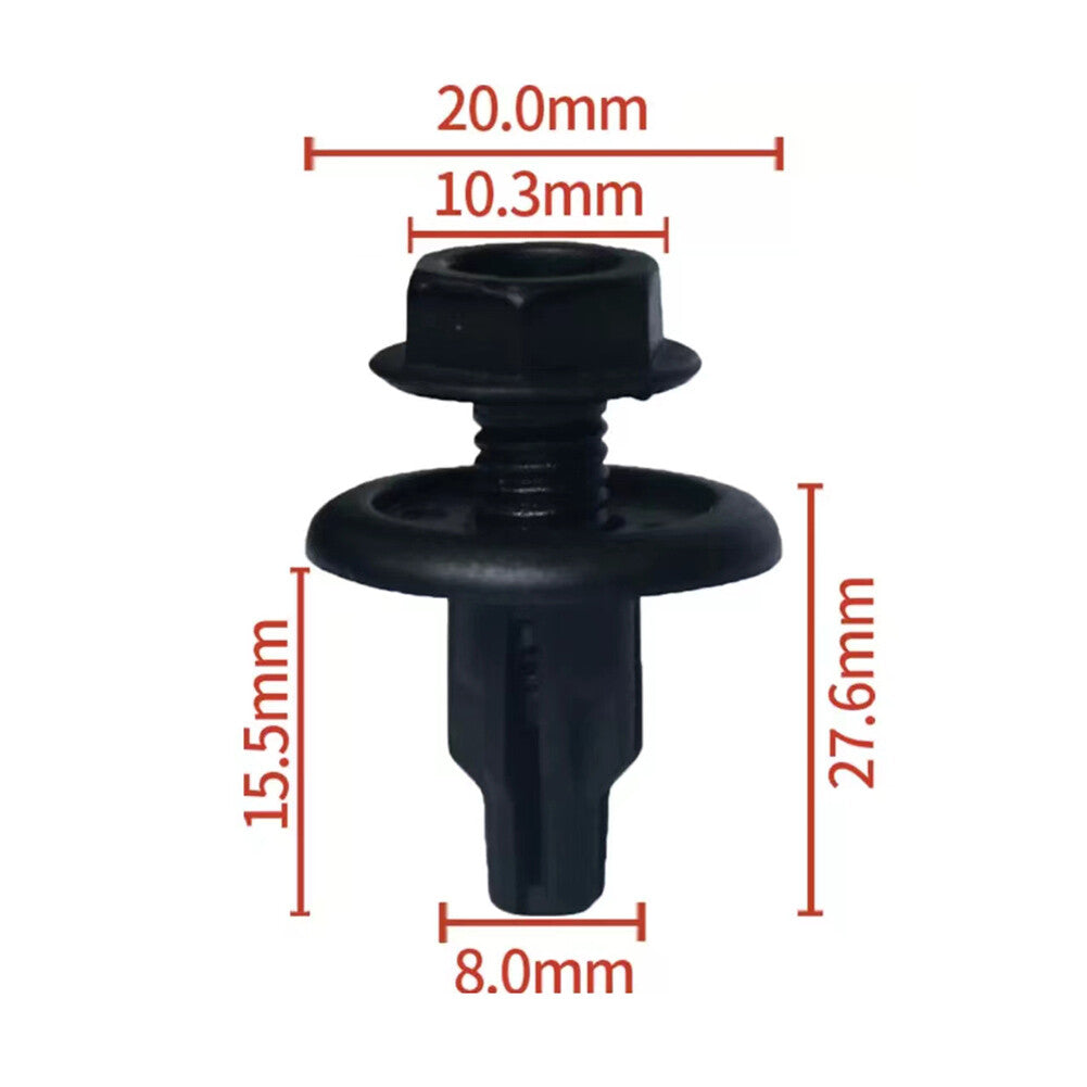 10 Car Front Splash Shield Retainer Clips for Honda for Acura for Civic