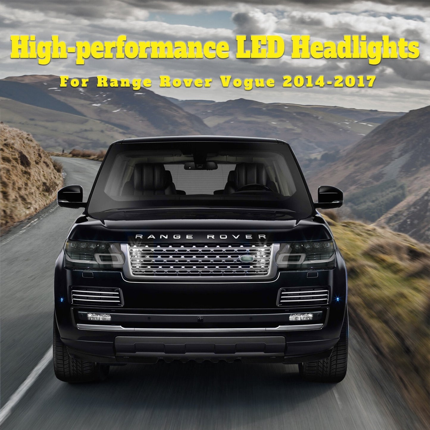 Direct Fit Front Headlight Assembly for Land Rover for Range Rover Vogue 2014-2017