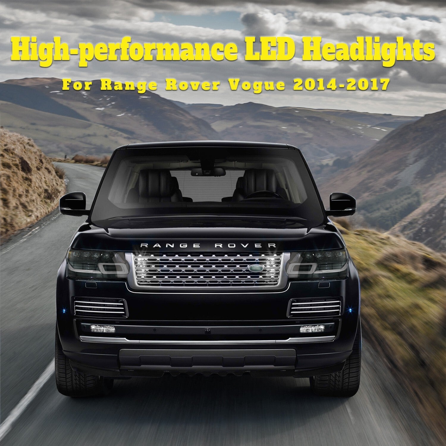 Direct Fit Front Headlight Assembly for Land Rover for Range Rover Vogue 2014-2017