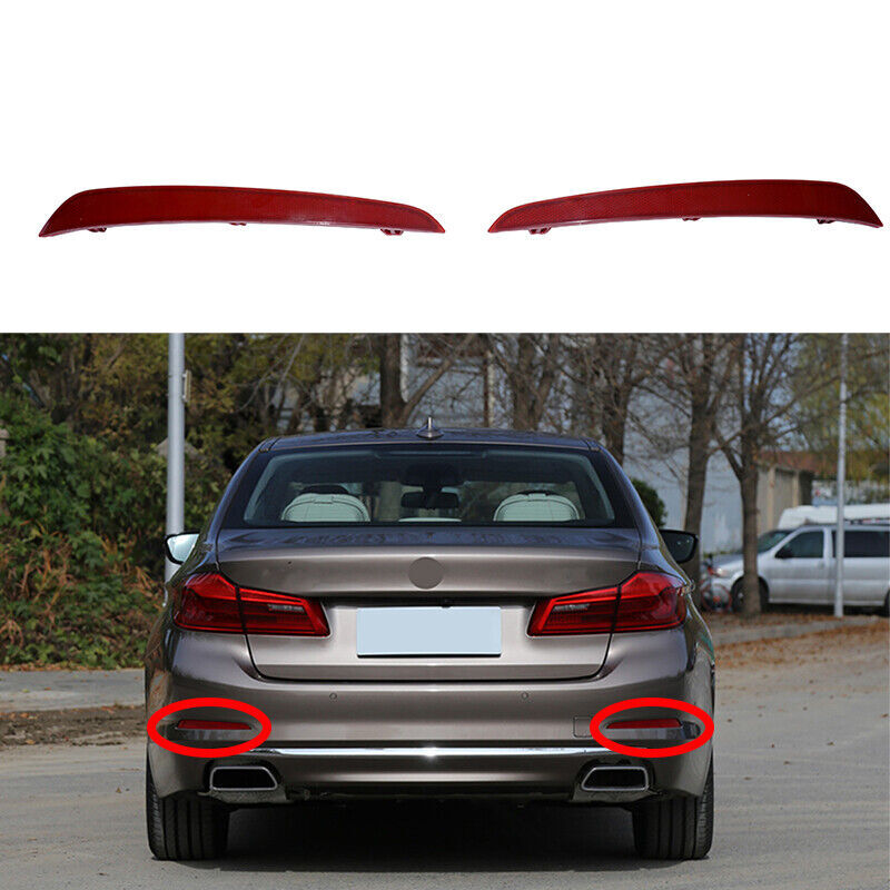 1Pair Rear Reflector Lamps Reflex Lights for BMW 5 Series G38 luxury 2018-2020 Q