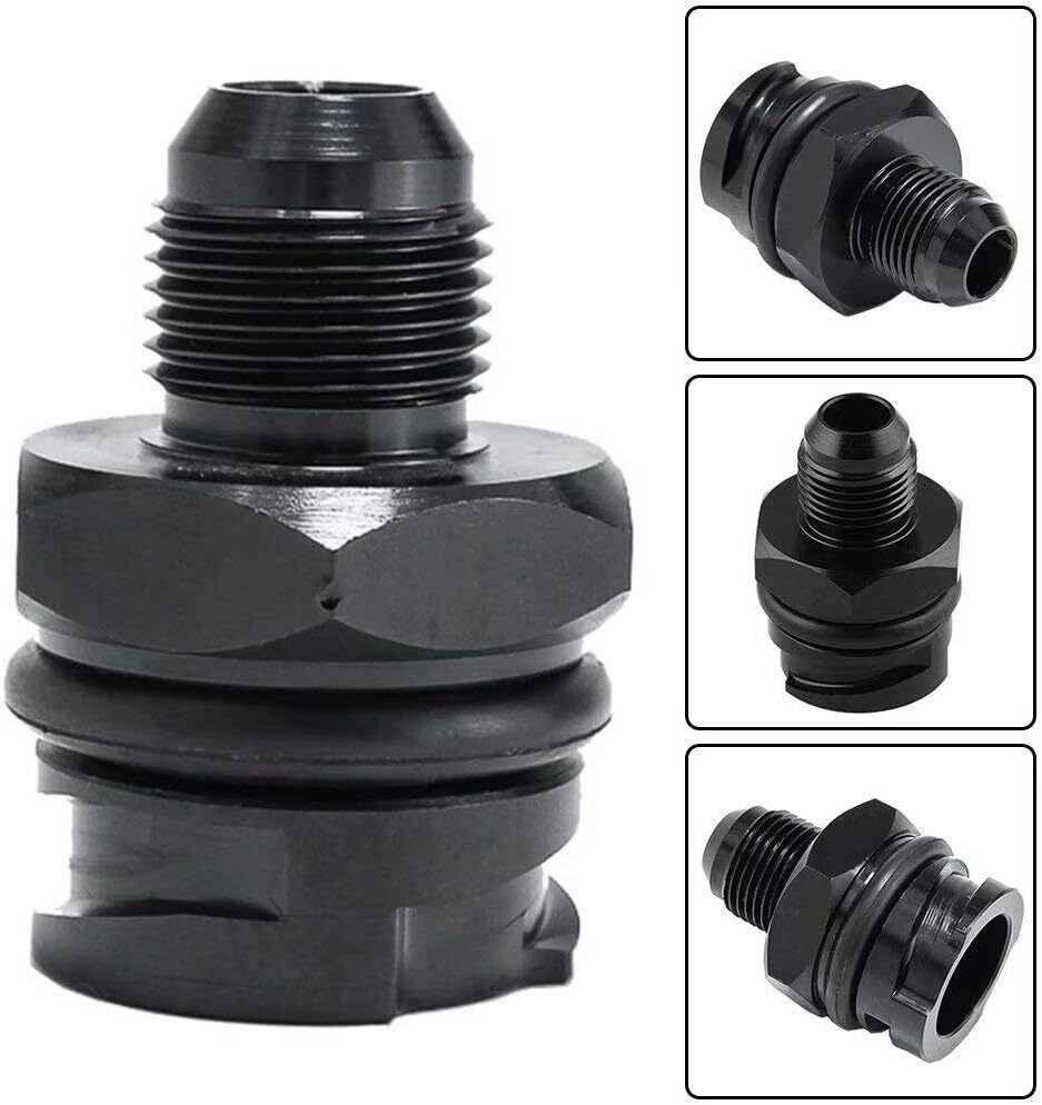 Black Billet Valve Cover Oil Cap for LSX LS1/LS6/LS2/LS3/LS7 w/10AN AN10 Fitting Q