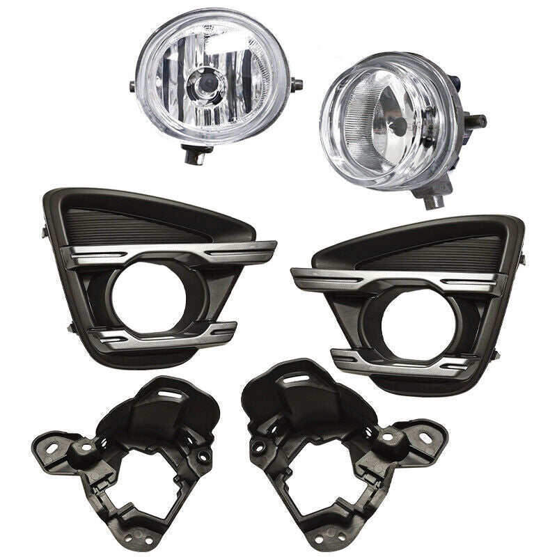 6PCS Fog Lamp+Fog lamp Cover +Fog Light Bracket for Mazda CX-5 2013 2014 2015-16