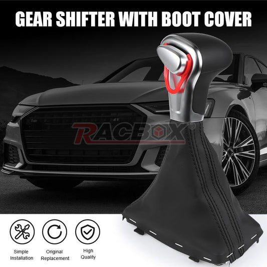 New Gear Shift knob Shifter Leather Gaiter Boot Cover for Audi A4 A5 A6 Q5 Q7 US