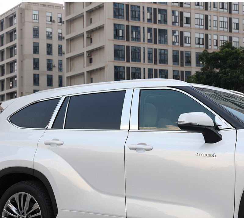 Chrome Steel Windows Sill Molding Strip Trim NEW for Toyota Highlander 2020-2023