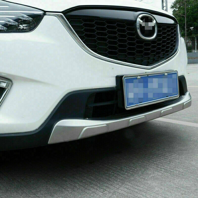 for Mazda CX-5 2012-2016 Silver titanium FrontRear Bumper Skid Protector Guard