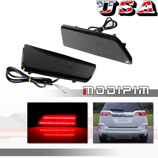 For 2016 for GMC Terrain Smoked Lens Rear Reflector Fog Light Tail Brake Light - v