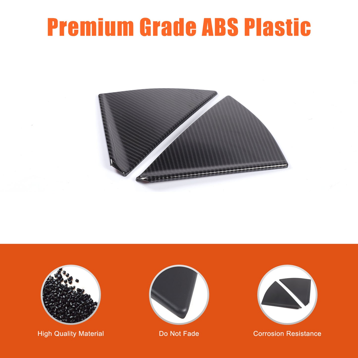 Carbon Fiber ABS Inner Door Opening Handle Cover Trim for Maverick 2022 - 2024- v