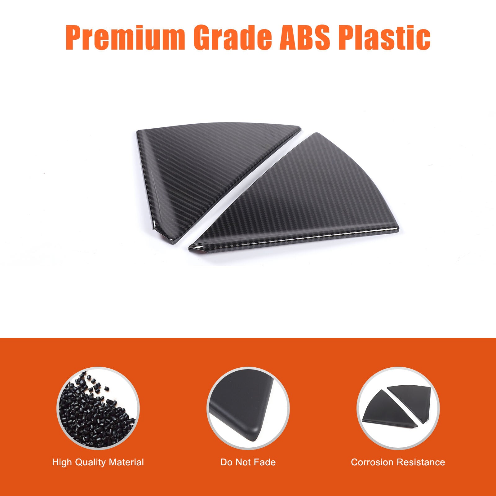 Carbon Fiber ABS Inner Door Opening Handle Cover Trim for Maverick 2022 - 2024- v
