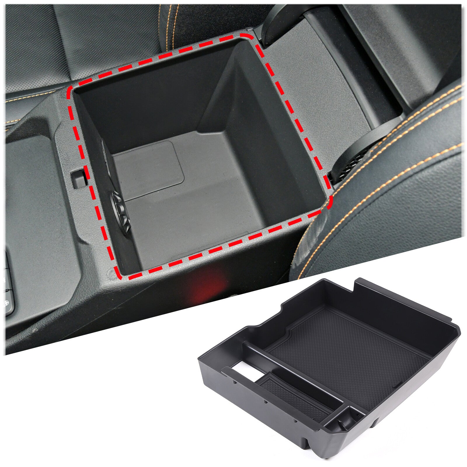 Car center console armrest storage box tray for Ranger/Everest 2023-2024 n