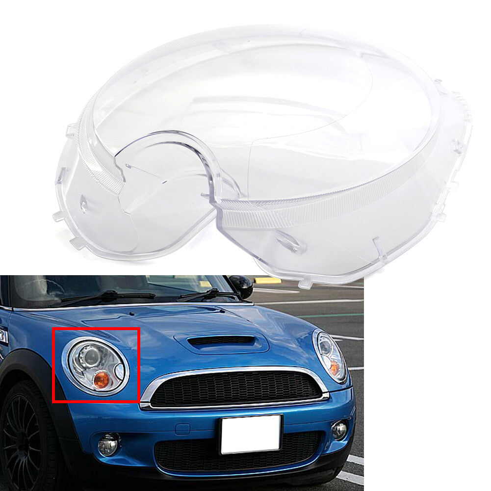 Front Headlight Headlamp Lens Cover Right for BMW for MINI R56 2007-2015 Transparent