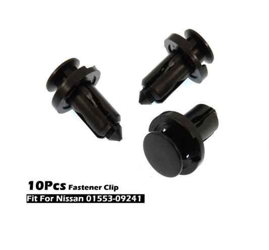 10x10mm Push-Type Bumper Trim Fastener Retainer Clip Rivet Fit for Nissan 0155309241