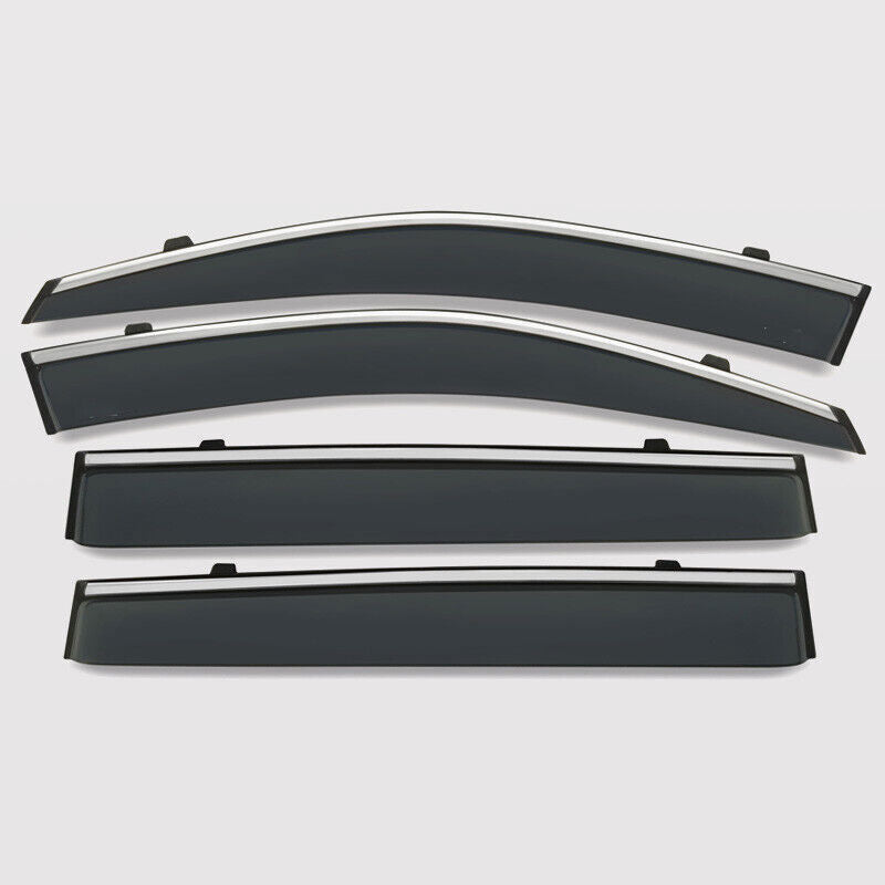 for Toyota RAV4 2013-2018 Window Visors Sun Rain Guard Deflector W/Chrome Trim