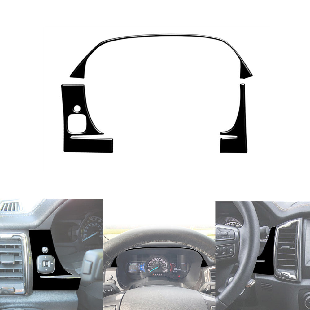Carbon Fiber Inner Automatic Gear Shift Cover Trim for Hyundai Azera 2006-2011 v