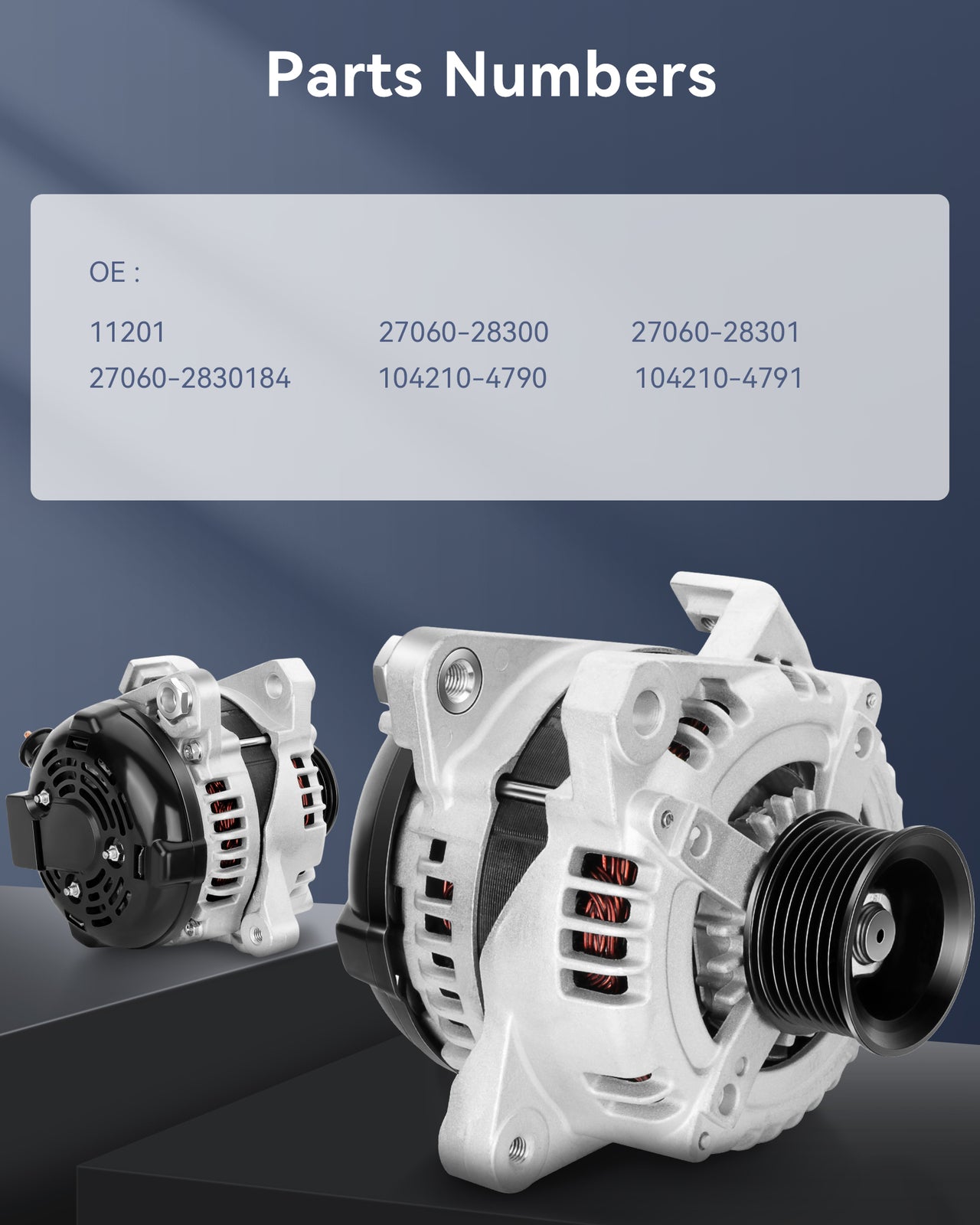 27060-28300 1PC 12V Alternator Fit for 2006-2008 for TOyota RAV4 Sport Utility 2.4L