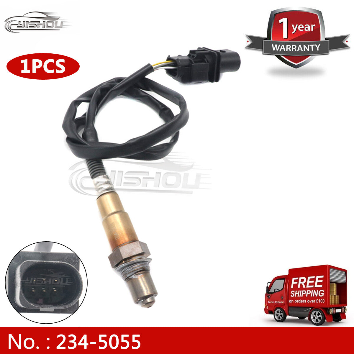 The upstream air-fuel ratio oxygen sensor is suitable for 2012-2016 for Kia Rio Soul 1.6L 234-5055