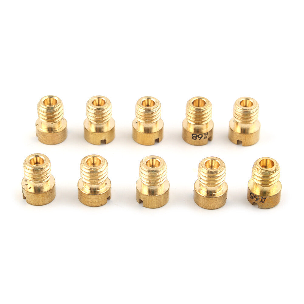 10x Main Jets Carburetor for PWK Keihin OKO CVK NSR KSR Carb Set Injector Nozzle