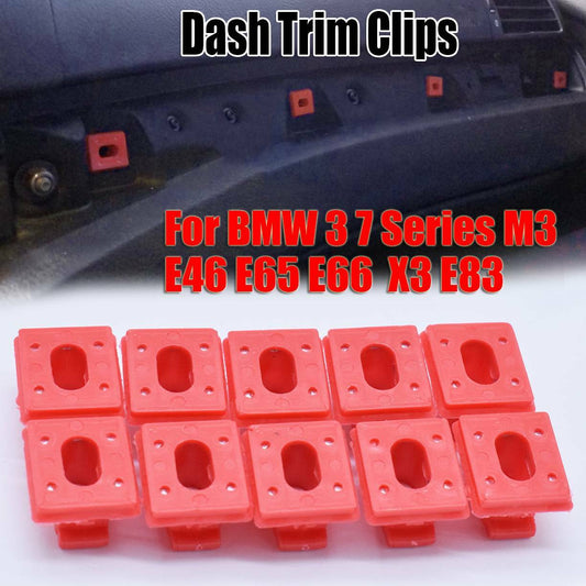 for BMW E46 3 E65 7-Series E83 DASHBOARD DASH TRIM STRIP INSERTS CLIPS GROMMETS