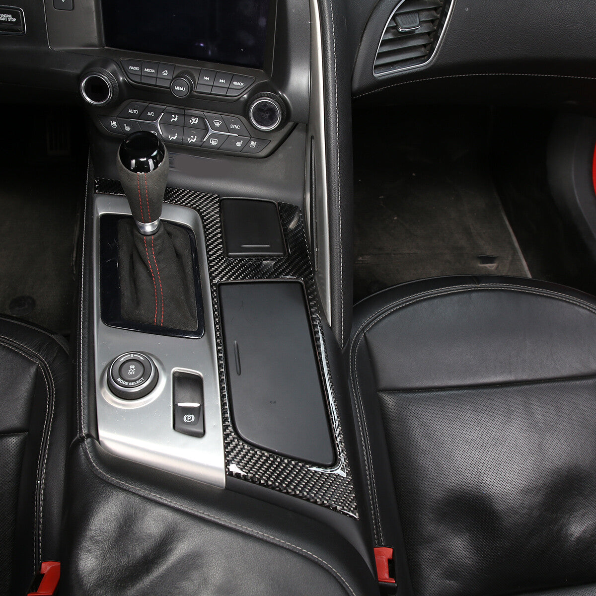 Black Armrest Center Control Storage Box Tray for Tundra 2022 - 2023- v