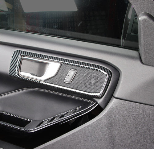 For Escape 2020-2022 Carbon fiber Color ABS External Door handle Cover Trim v