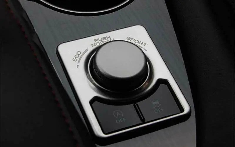 Yellow carbon fiber electronic handbrake button cover decoration suitable for Corvette C8 20-23- v
