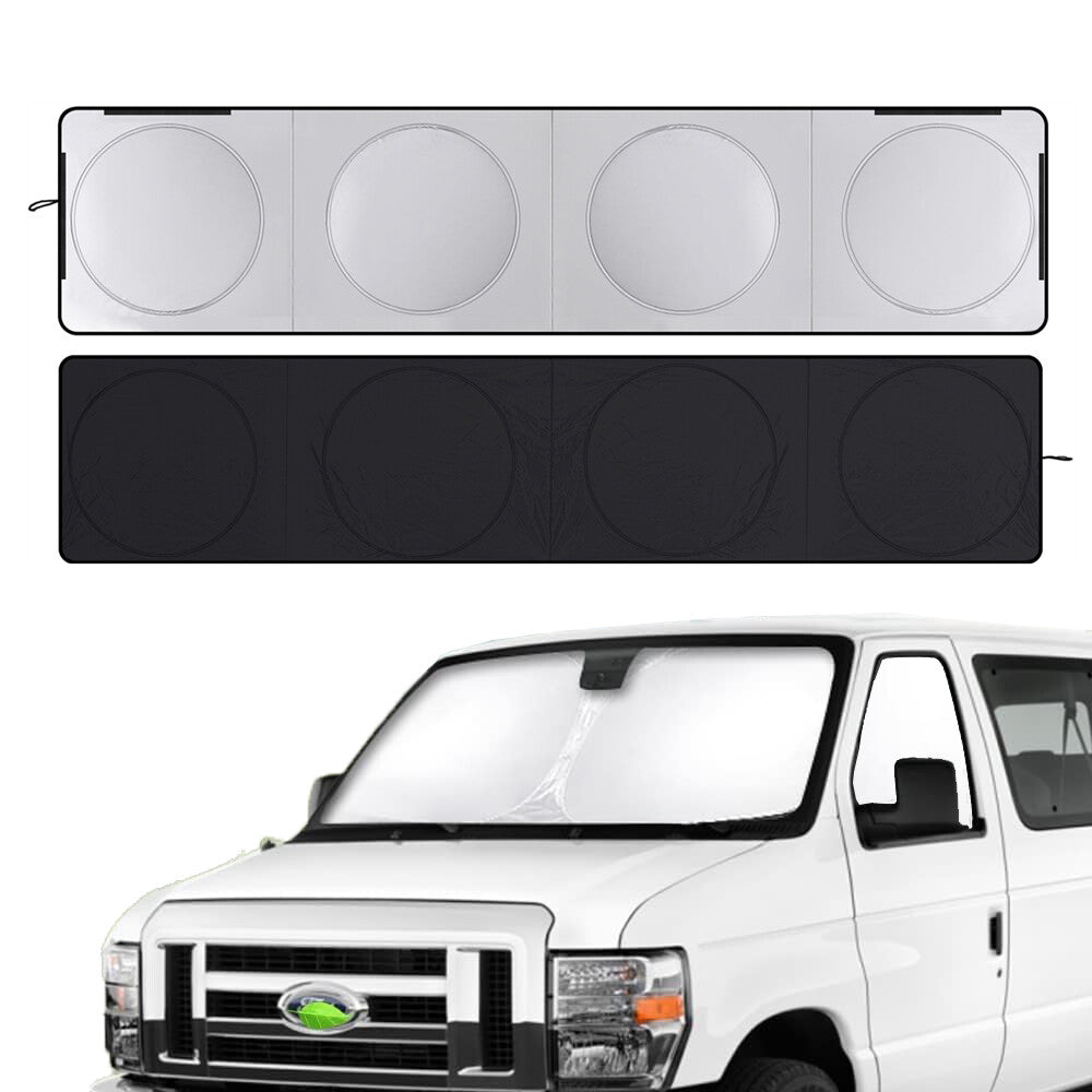Suitable for Van Motorhome RV windshield side window sunshade UV heat block cover - n