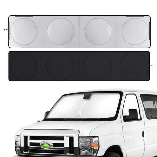 Suitable for Van Motorhome RV windshield side window sunshade UV heat block cover - n