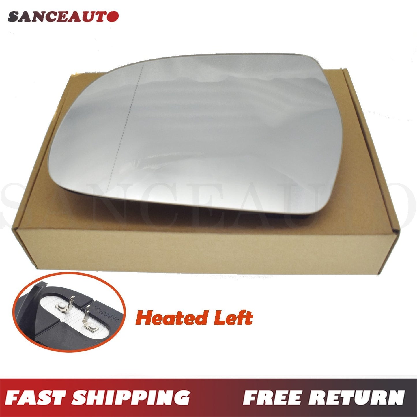 Left Heated Mirror Glass for AUDI A3 8P 2011-2013 A4 B8 2010-2016 A5 2010-2017 n
