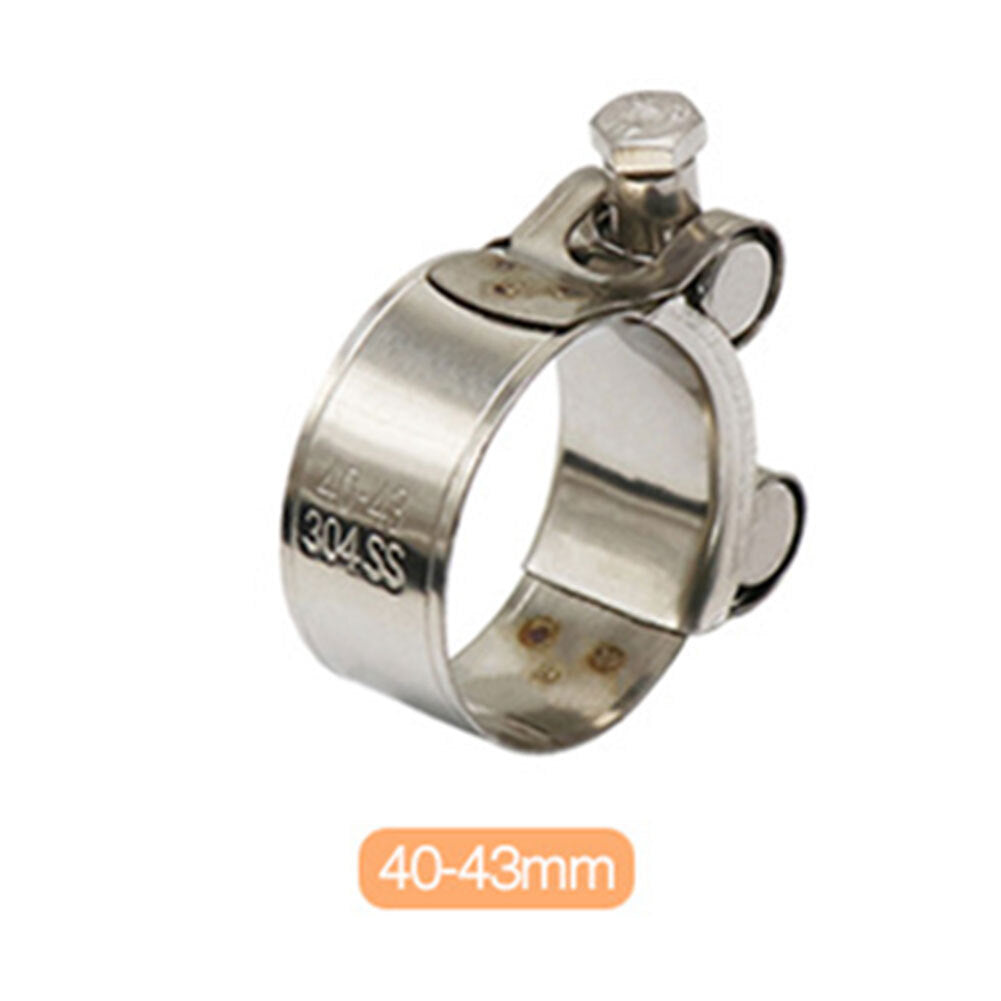 40mm-43mm Exhaust Pipe Clamp Stainless Steel Muffler Fixed Caliper Motorcycle