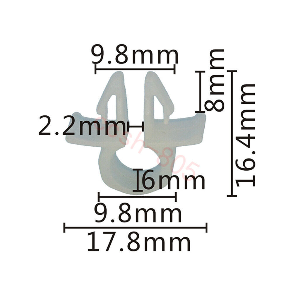 5 Pcs Car Windscreen Washer Pipe Retainer Clips for Toyota
