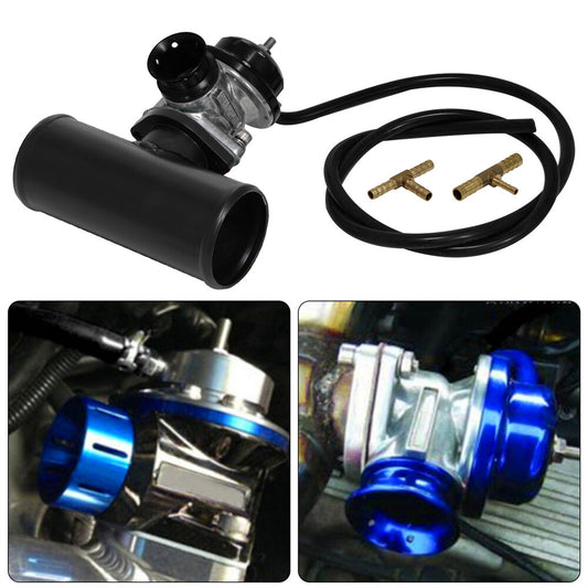 UNIVERSAL BILLET ALUMINUM TYPE-S TURBO BLOW OFF VALVE BOV+2.5 FLANGE PIPE