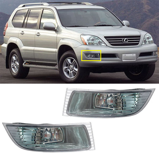 for Lexus GX470 2003-2009 Green len Front Bumper Fog Light DriverPassenger