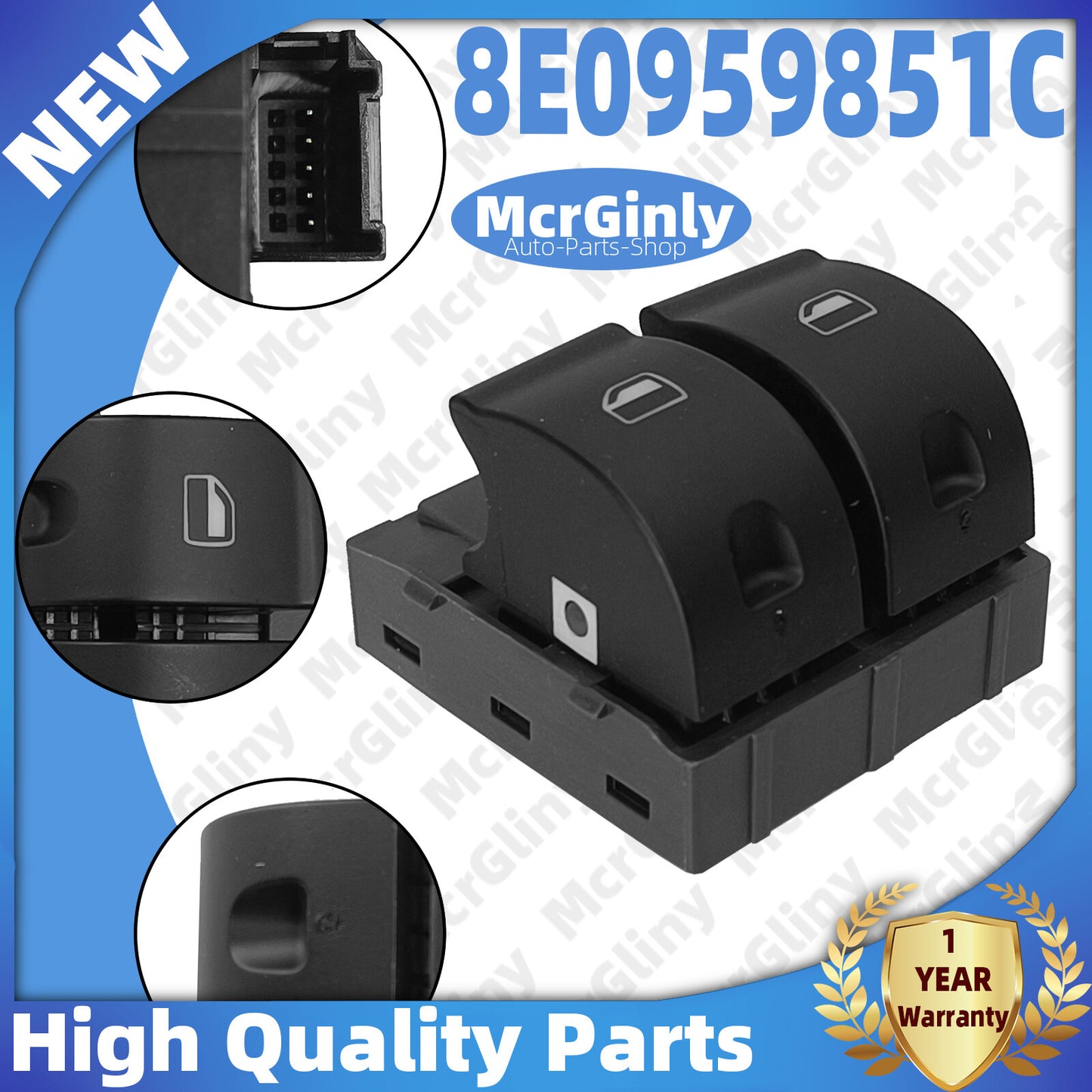 Driver's side front left main window switch 8E0959851C is suitable for Audi TT R8 TTRS- n