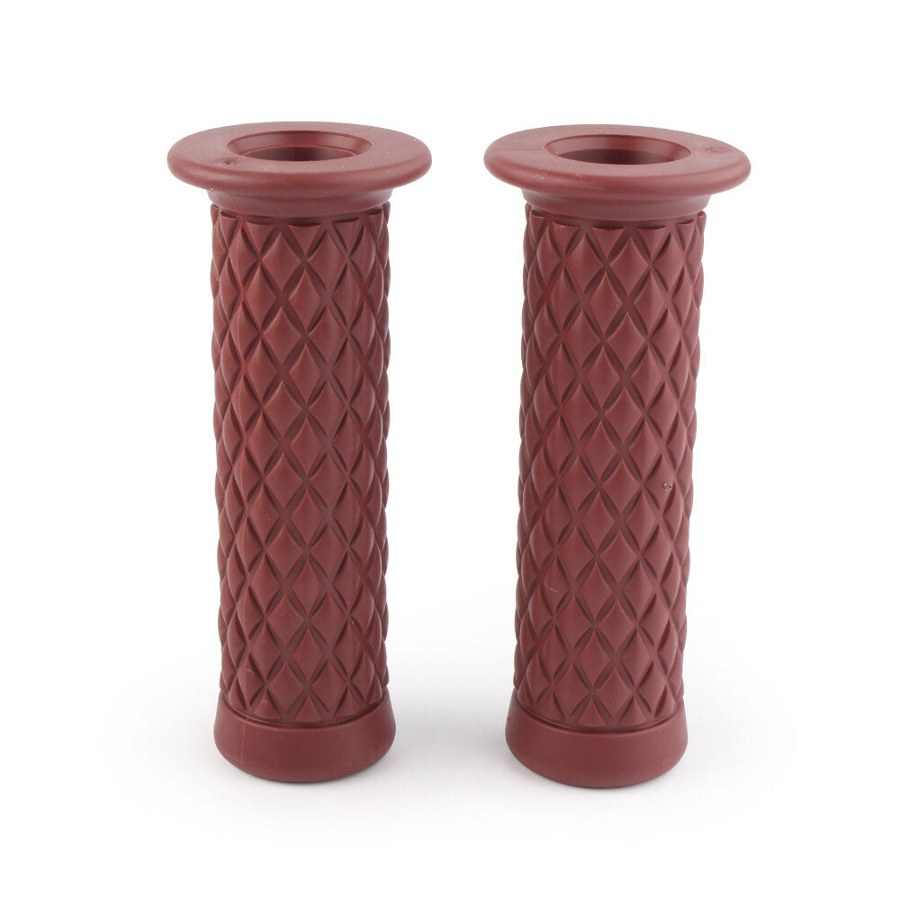 Handlebar Grips Left  Right For Motorcycle With 7/8 22mm Handlebar Dark brown