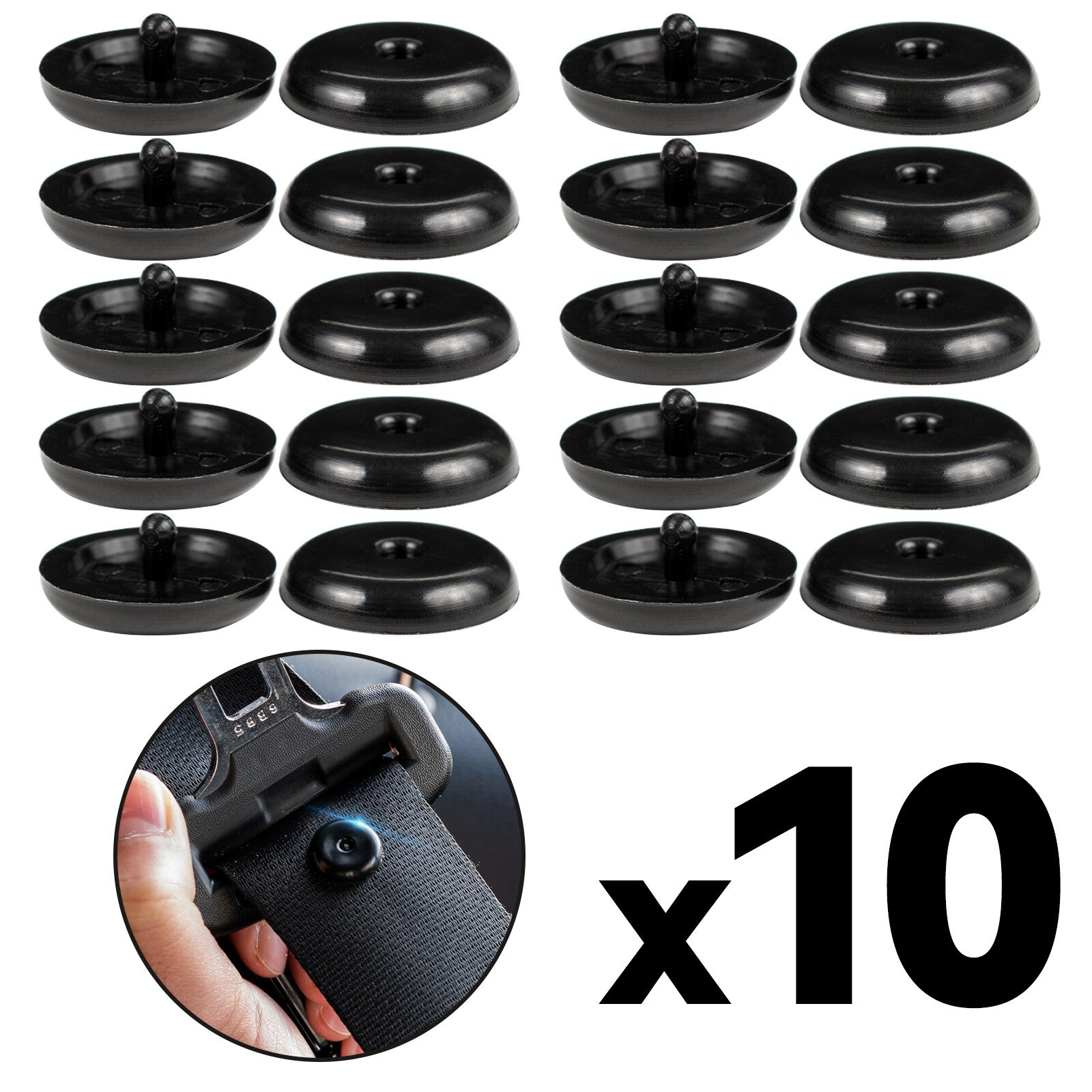for SEAT BELT STOPPER PLASTIC BUTTON UNIVERSAL SAFETY BELT CLIP SAFETY BELT Q