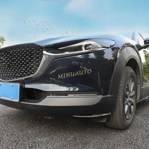 for Mazda CX-30 2020-2022 Carbon Fiber Front bumper Fog Light Lamp Frame Trim