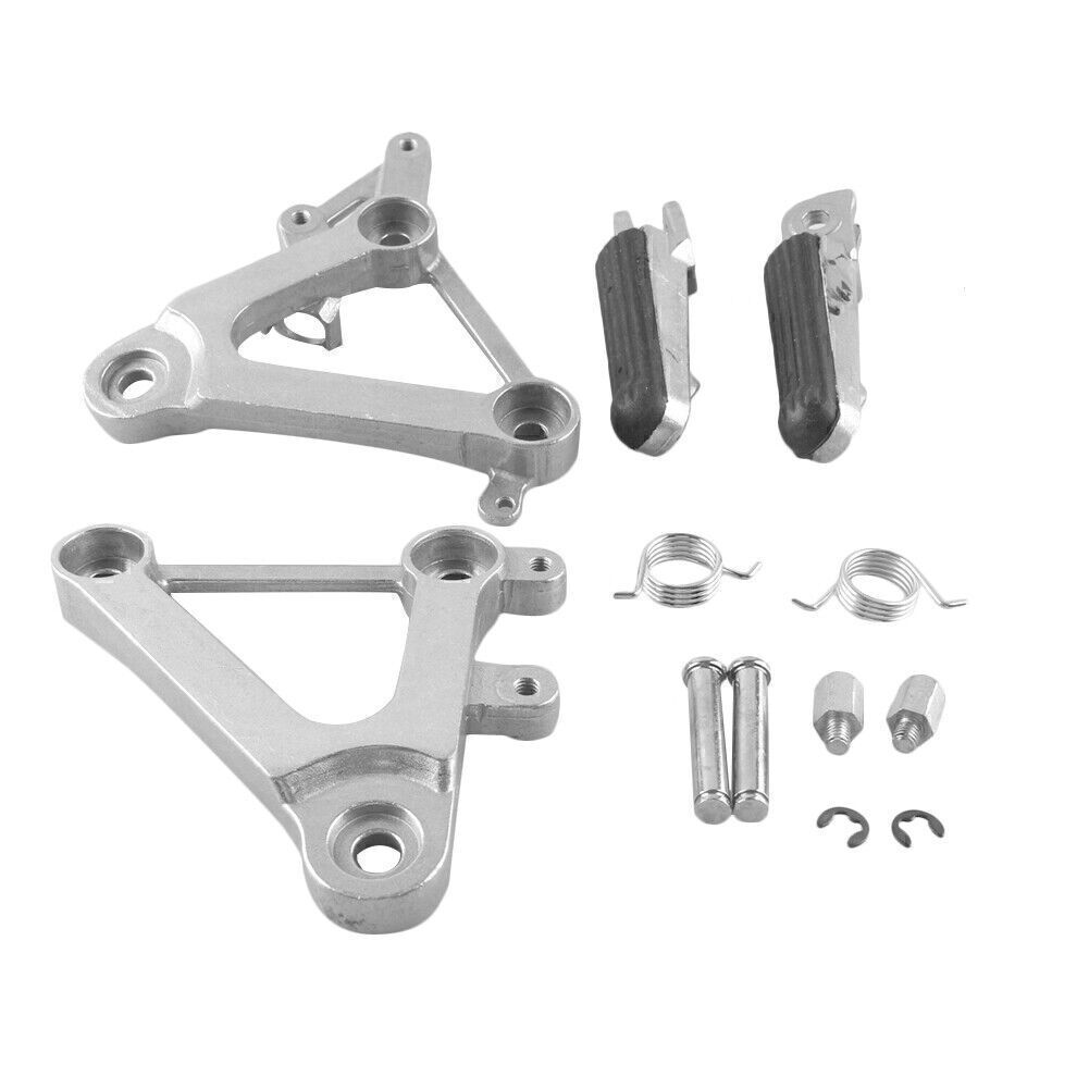Front Rider Footrest Foot Pegs Brackets for Honda CBR 400 1988 1989 NC23